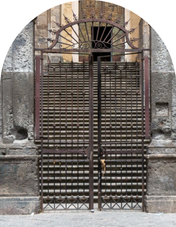 Railing on Piazza Sisto Riario Sforza