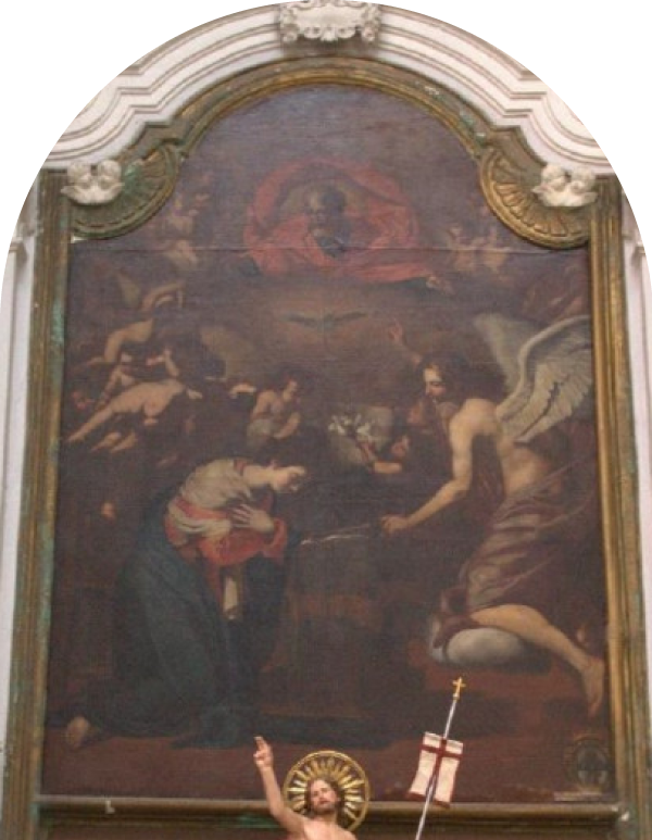 The “Annunciation” in the church of Santa Maria di Costantinopoli